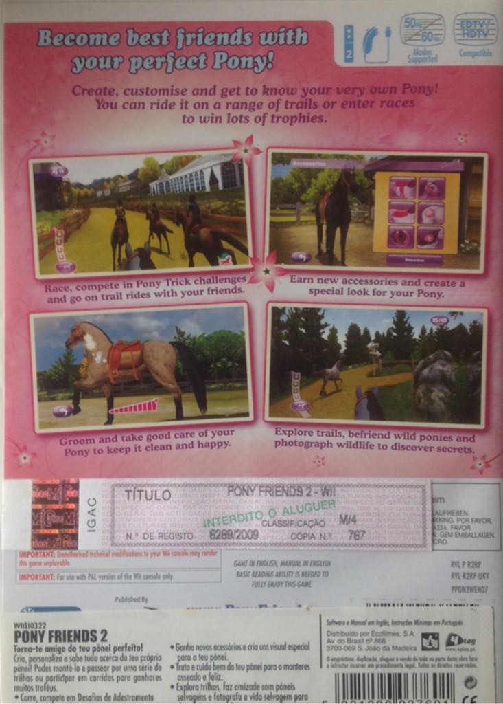 Pony Friends 2 - Nintendo Wii video game collectible [Barcode 5021290037601] - Main Image 2
