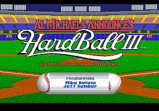 HardBall III - Nintendo Super Nintendo Entertainment System (SNES) (Sport Accolade - 2) video game collectible - Main Image 2
