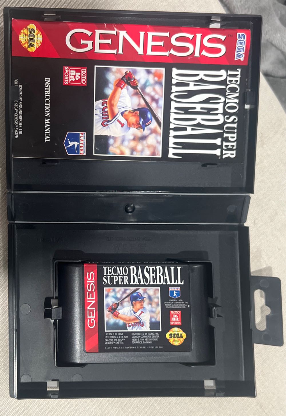 Tecmo Super Baseball (loose) - Sega Genesis (Mega Drive) (Tecmo Koei - 2) video game collectible [Barcode 018946030036] - Main Image 3