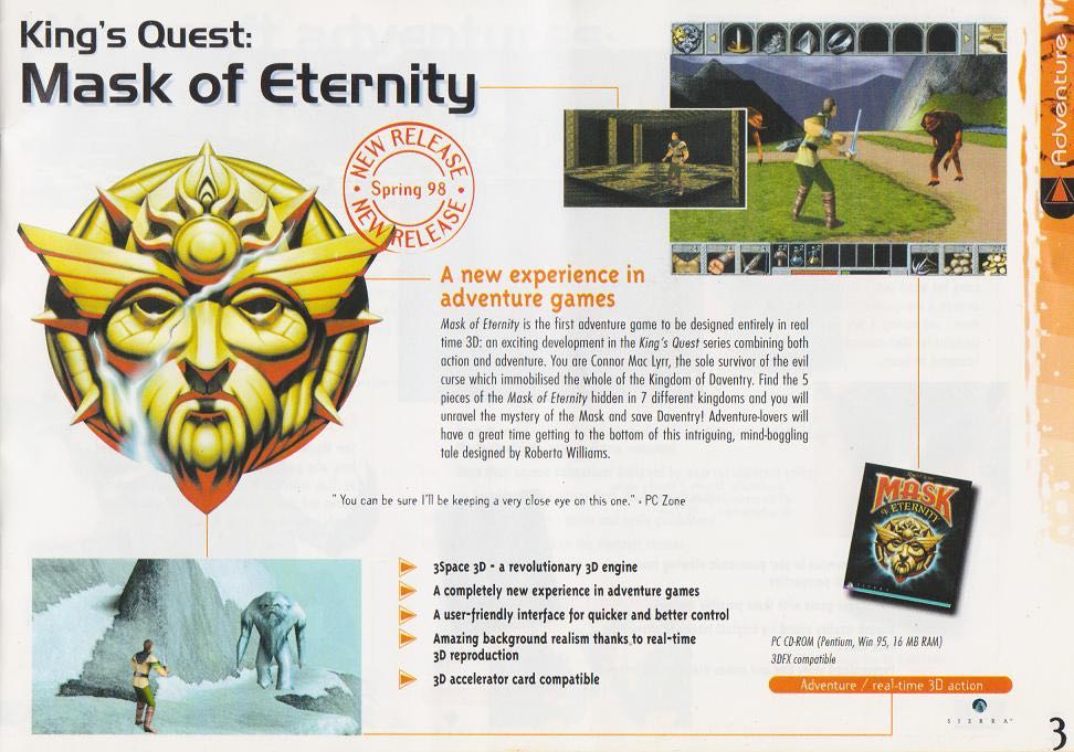 King’s Quest Mask Of Eternity - PC (Sierra) video game collectible - Main Image 2