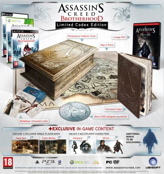 Assassin’s Creed: Brotherhood - Collector’s Edition - Sony PlayStation 3 (PS3) video game collectible - Main Image 2