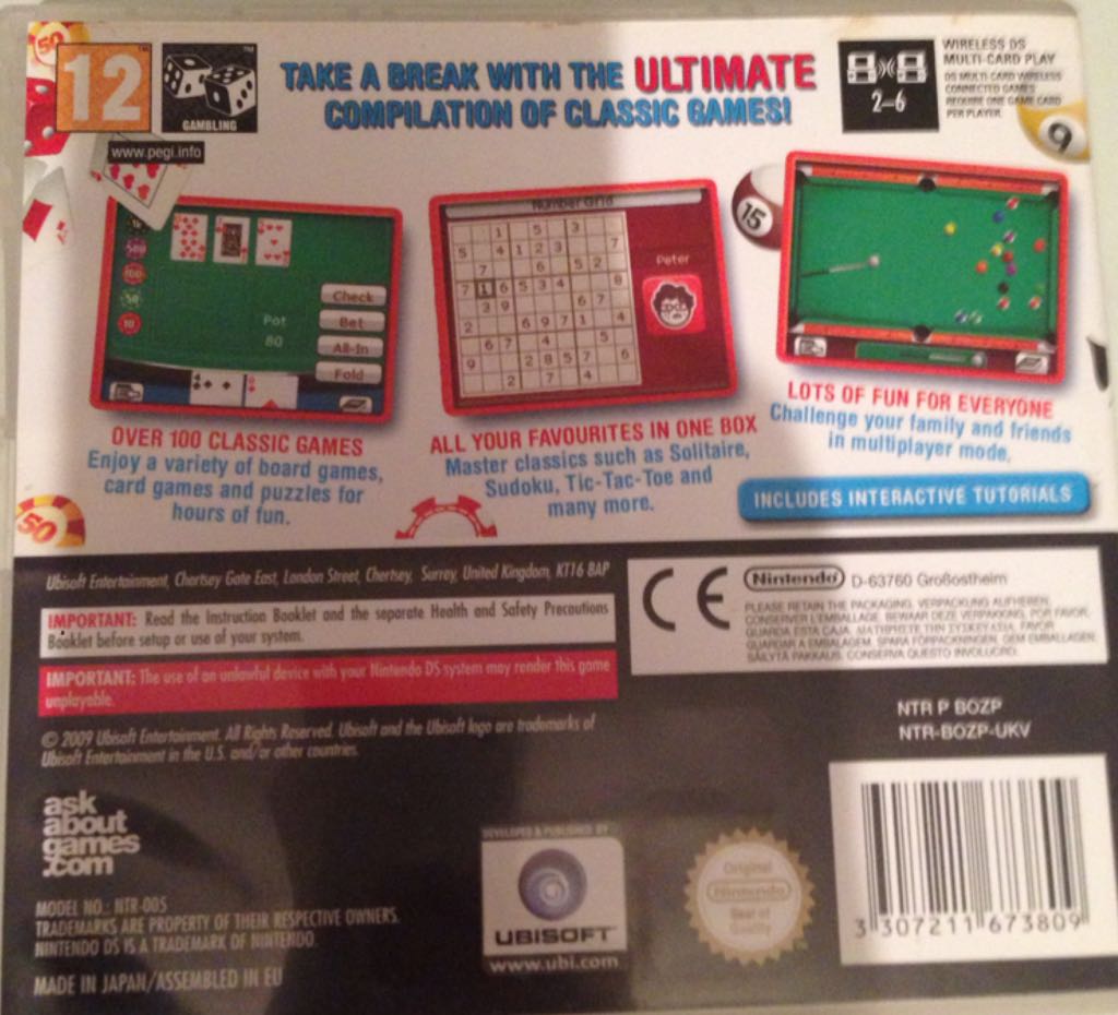 Master All Classics - Nintendo DS (Ubisoft) video game collectible [Barcode 3307211673809] - Main Image 2