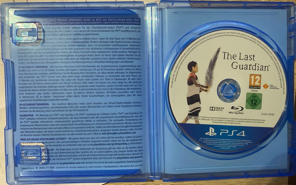 The Last Guardian - Sony PlayStation 4 (PS4) (Sony Computer Entertainement Europe - 1) video game collectible [Barcode 711719838753] - Main Image 4