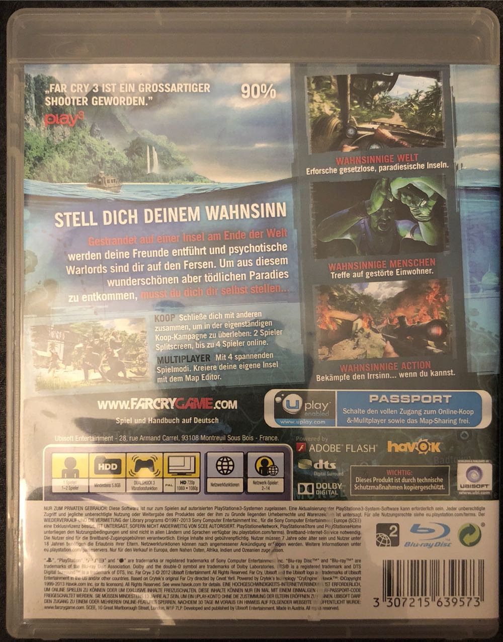 Far Cry 3 - Sony PlayStation 3 (PS3) (Ubisoft - 1) video game collectible [Barcode 3307215639573] - Main Image 2