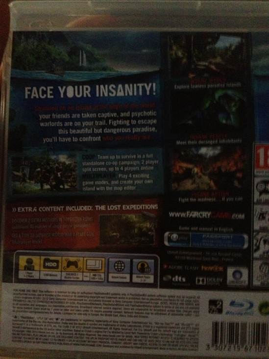 Far Cry 3 - Sony PlayStation 3 (PS3) (Ubisoft - 1) video game collectible [Barcode 3307215671023] - Main Image 2