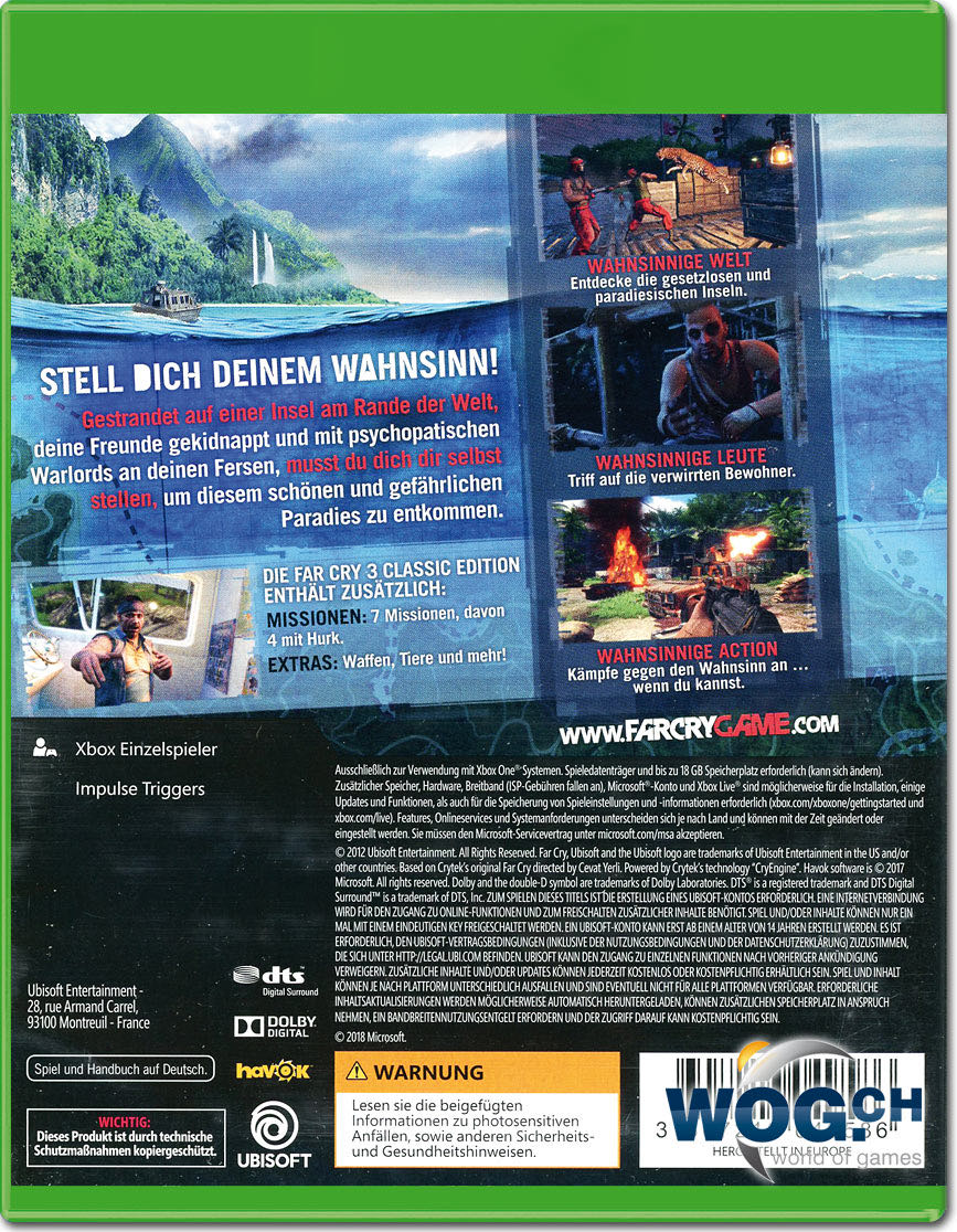 Far Cry 3 - Microsoft Xbox 360 (Ubisoft - 1) video game collectible - Main Image 2