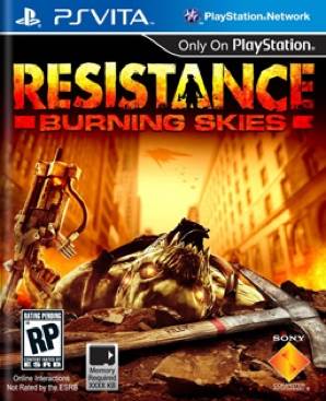 Resistance: Burning Skies - Sony PlayStation Vita (PS Vita) video game collectible [Barcode 711719236931] - Main Image 1