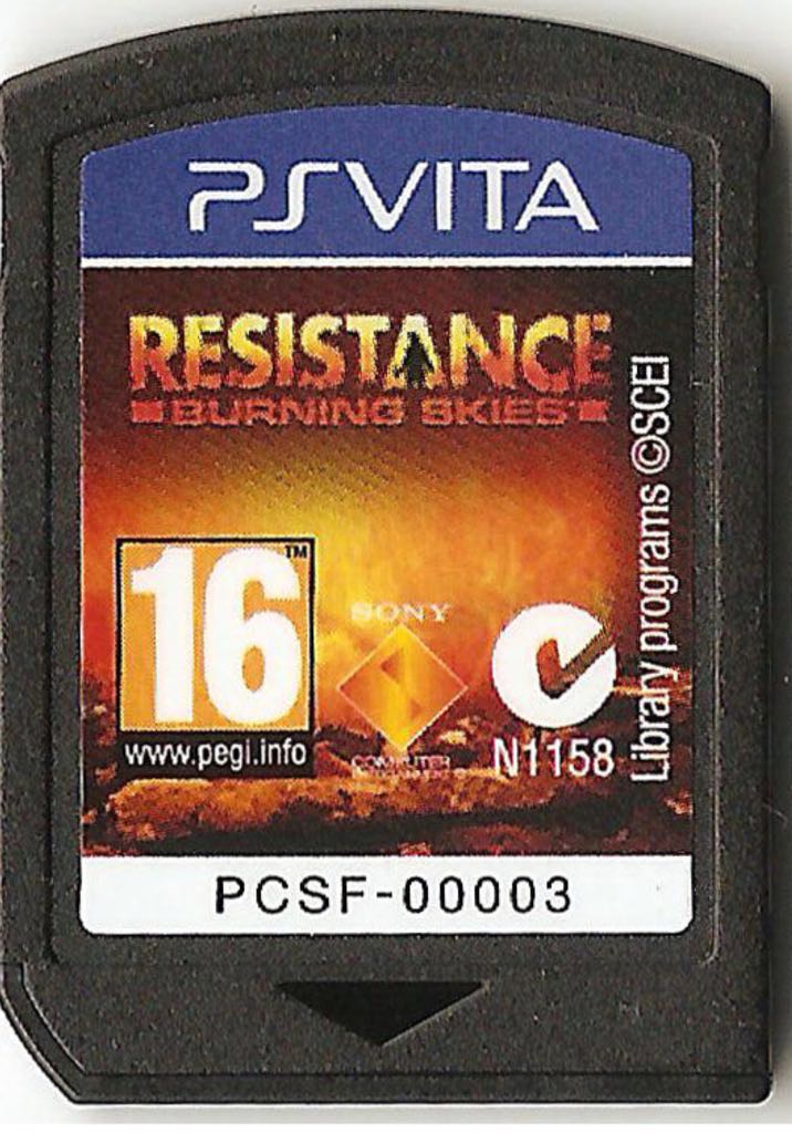 Resistance: Burning Skies - Sony PlayStation Vita (PS Vita) (Sony Computer Entertainment - 1) video game collectible [Barcode 711719237136] - Main Image 2