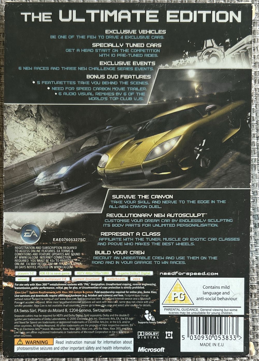 Need for Speed: Carbon - Collectors Edition - Microsoft Xbox 360 video game collectible [Barcode 5030930053833] - Main Image 2