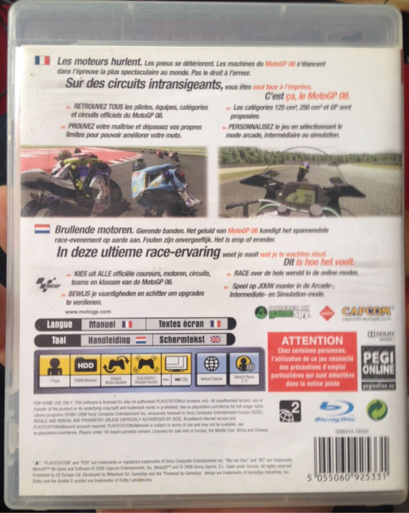 MotoGP08 - Sony PlayStation 3 (PS3) video game collectible - Main Image 2