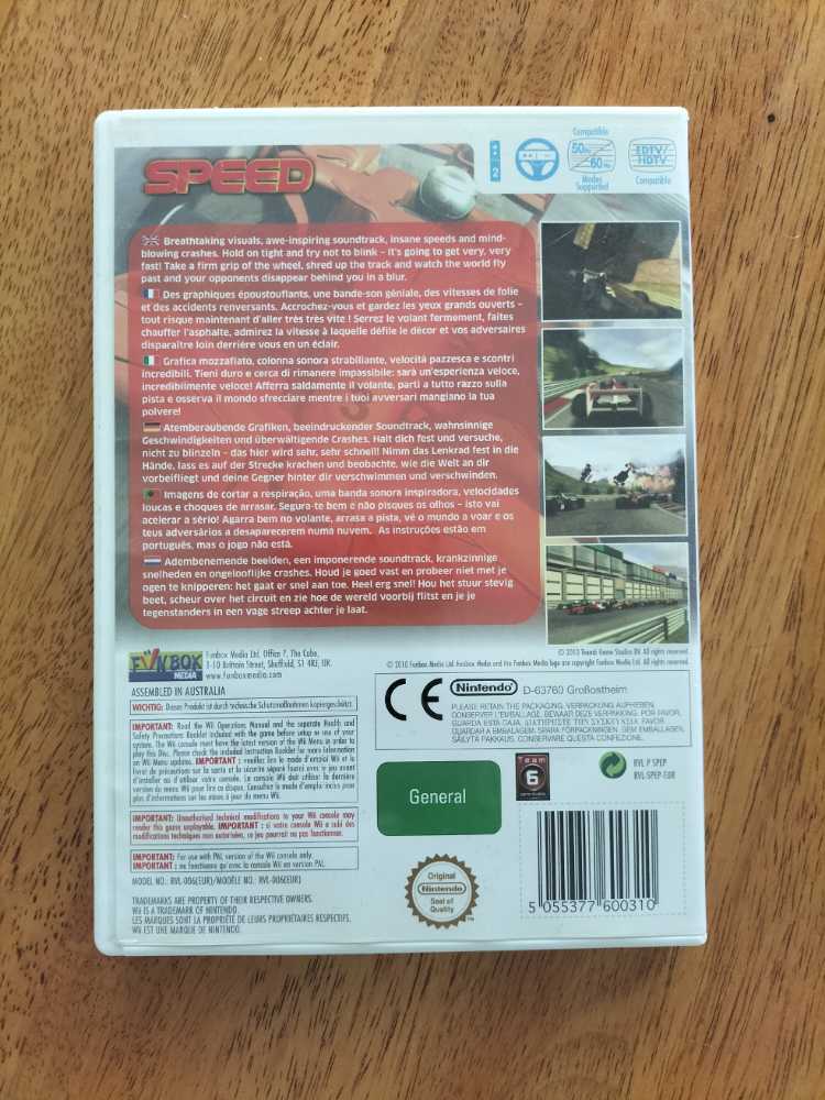 Wii Speed - Nintendo Wii video game collectible [Barcode 5055377600310] - Main Image 2