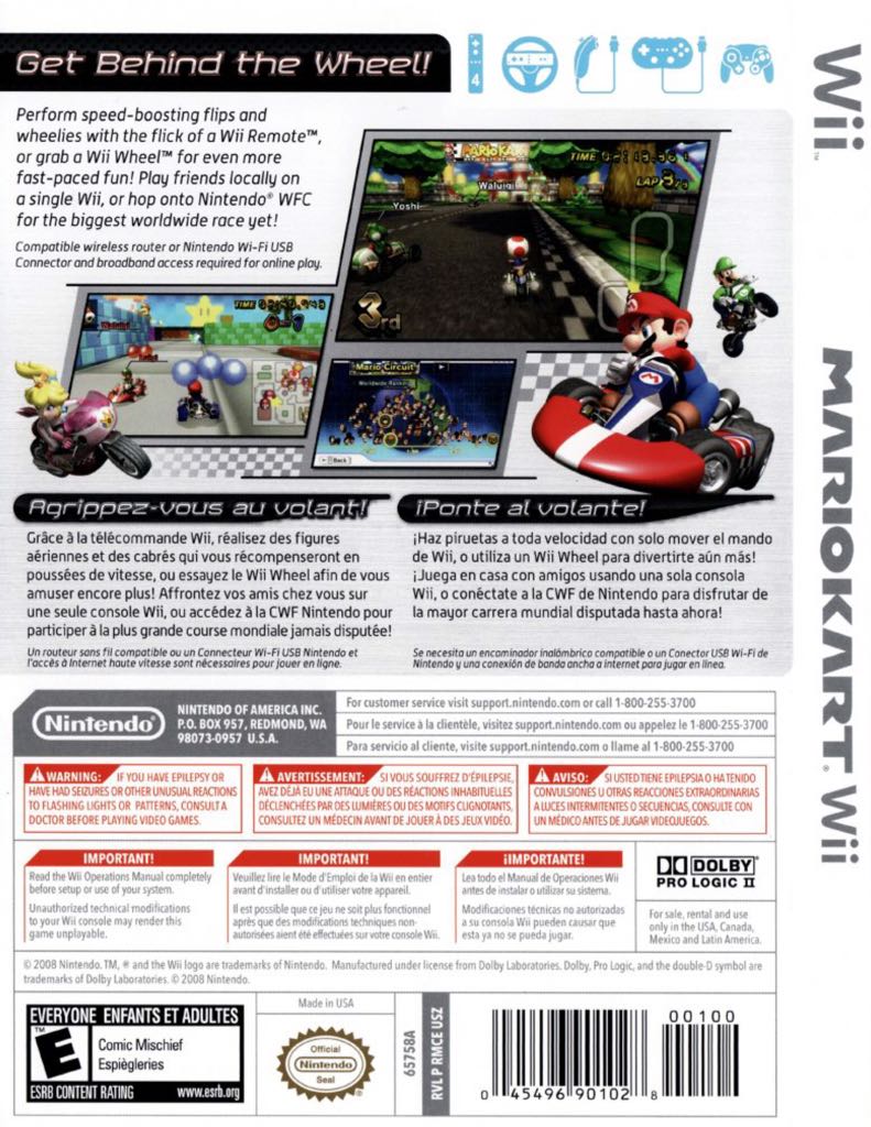 Mario Kart 7 Wii - Nintendo Wii video game collectible - Main Image 2