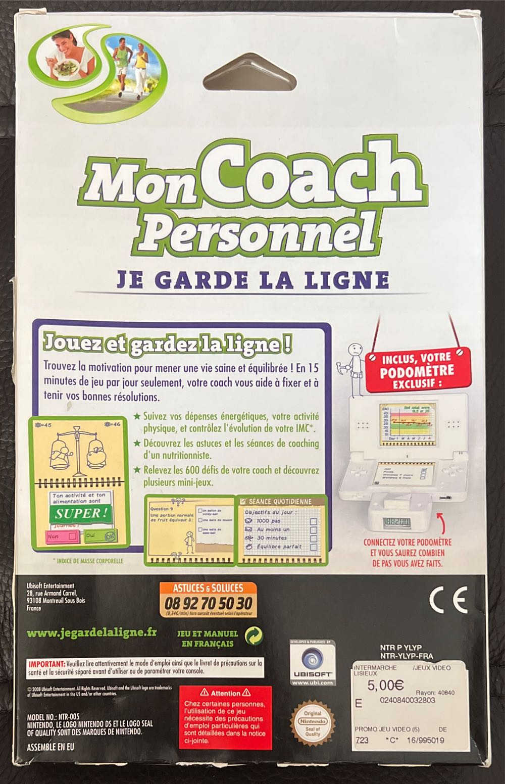 Mon Coach Personnel - Je Garde La Ligne ! - Nintendo DS video game collectible [Barcode 3307210408549] - Main Image 2