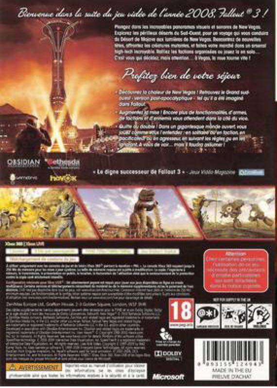 Fallout New Vegas Ultimate Edition - Microsoft Xbox 360 (Bethesda Softworks) video game collectible [Barcode 093155142114] - Main Image 2
