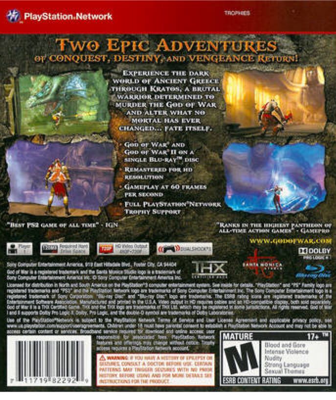 God Of War Collection - Sony PlayStation 3 (PS3) video game collectible - Main Image 2