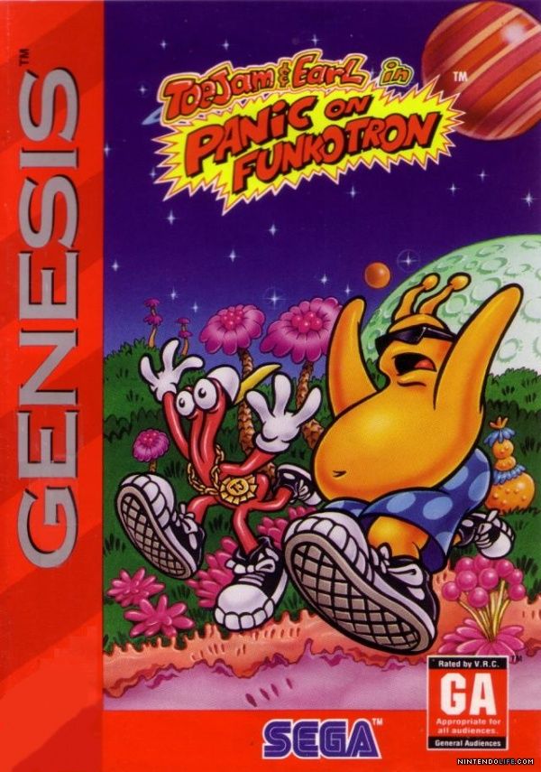 Toejam & Earl In Panic On Funkotron - Sega Genesis (Mega Drive) video game collectible - Main Image 1
