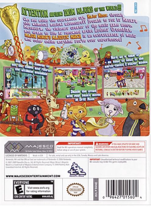 Major Minor’s Majestic March - Nintendo Wii (Majesco Entertainment - 2) video game collectible [Barcode 096427015604] - Main Image 2