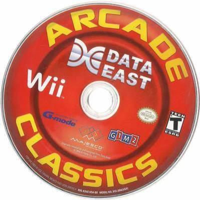 Data East Arcade Classics - Nintendo Wii (Majesco Entertainment - 1-2) video game collectible [Barcode 096427016137] - Main Image 2