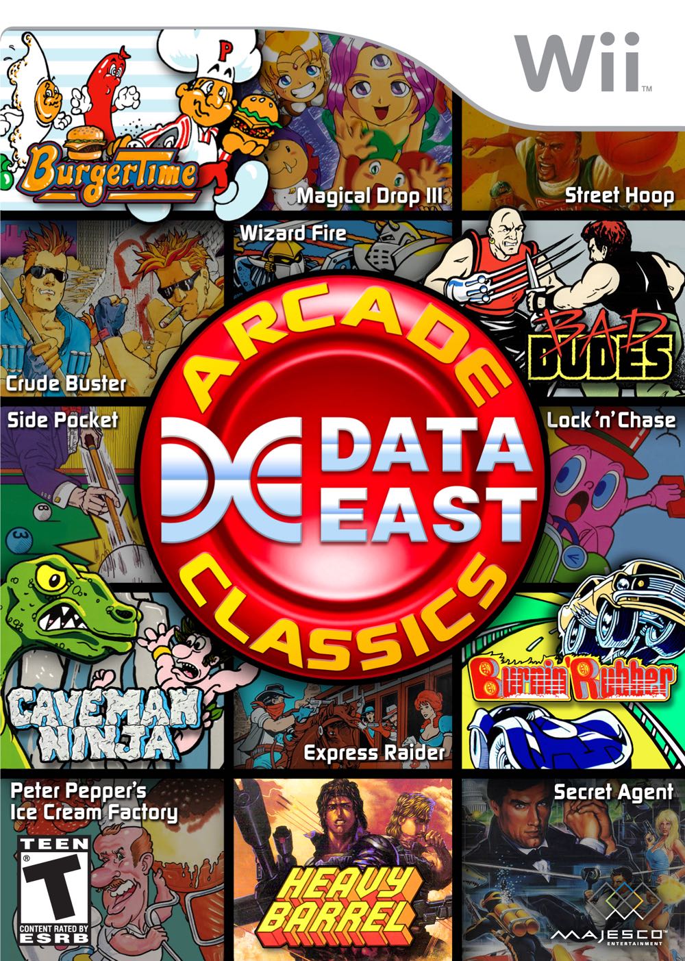 Data East Arcade Classics - Nintendo Wii (Majesco Entertainment - 1-2) video game collectible [Barcode 096427016137] - Main Image 3