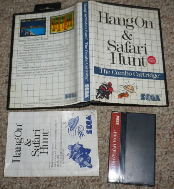 Hang On / Safari Hunt - Sega Master System video game collectible - Main Image 2
