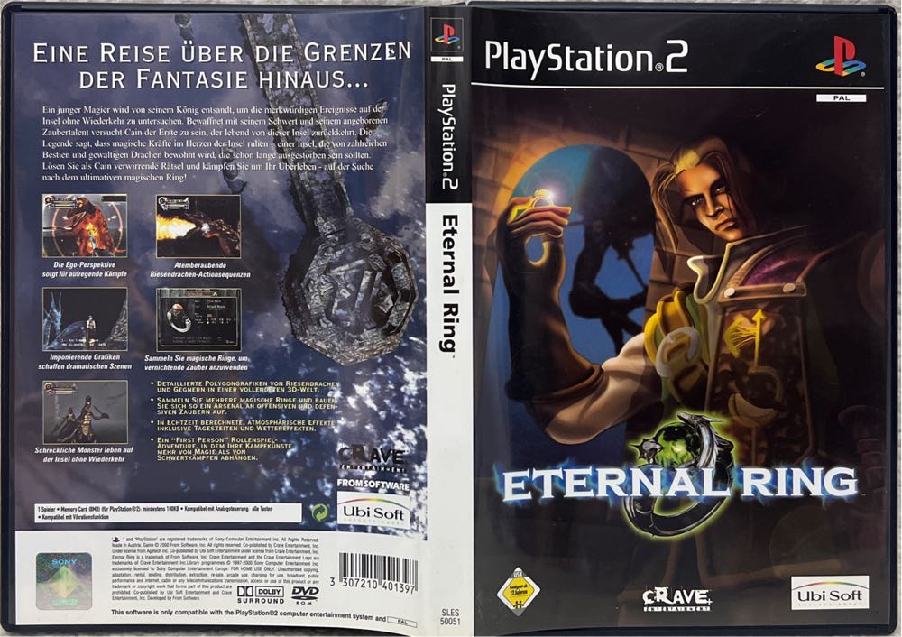Eternal Ring - Sony PlayStation 2 (PS2) (Ubisoft) video game collectible [Barcode 3307210401397] - Main Image 3