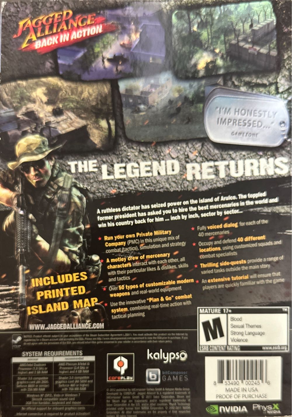 Jagged Alliance: Back in Action - PC video game collectible [Barcode 853490002456] - Main Image 2