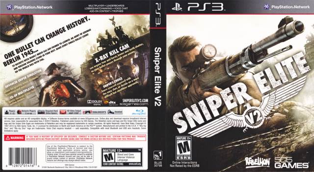 Sniper Elite V2 - Sony PlayStation 3 (PS3) (Rebellion - 1) video game collectible [Barcode 8023171029382] - Main Image 2