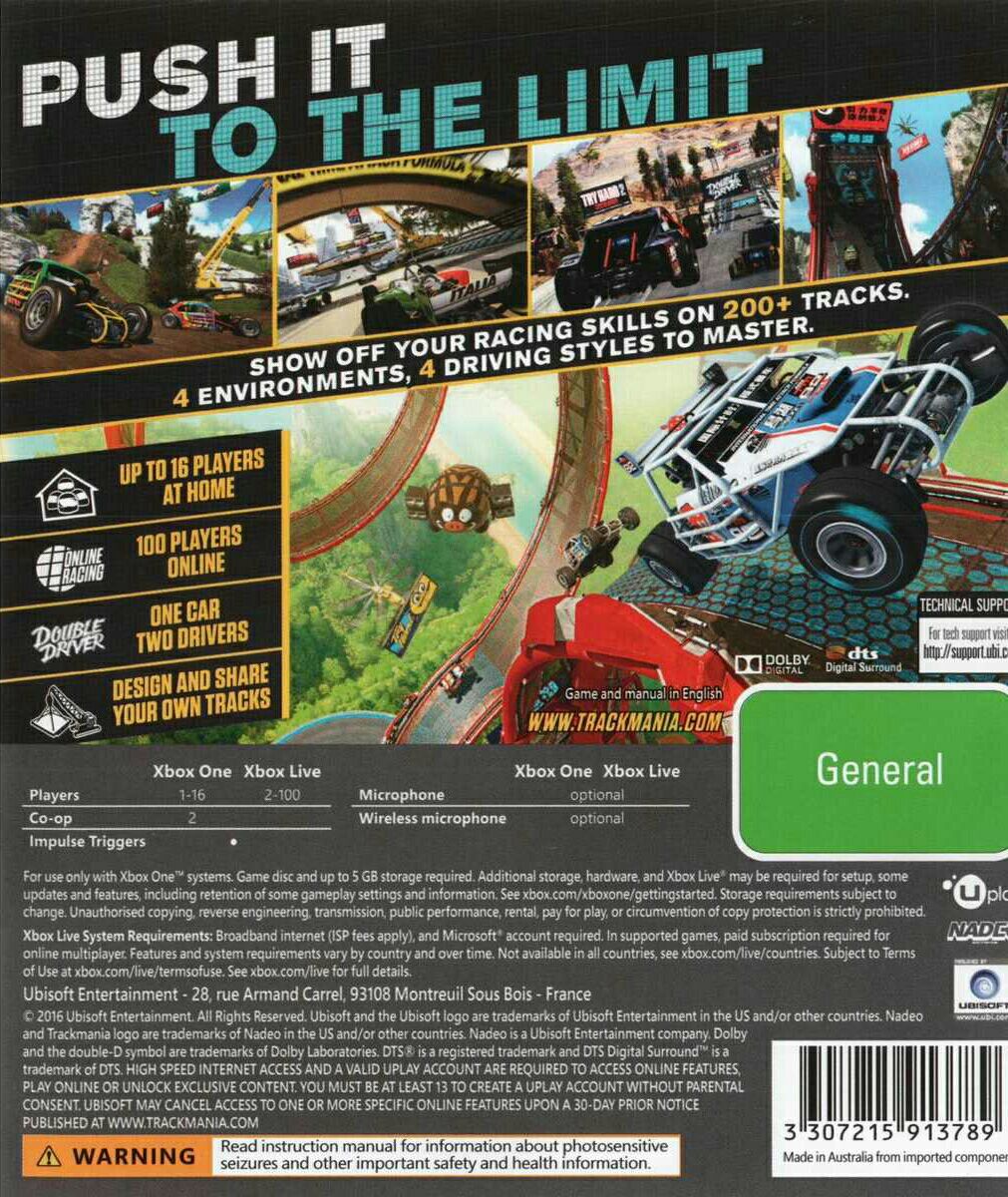 Trackmania Turbo - Microsoft Xbox One video game collectible - Main Image 2