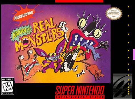 Nickelodeon Aaahh!!! Real Monsters - Nintendo Super Nintendo Entertainment System (SNES) video game collectible - Main Image 1