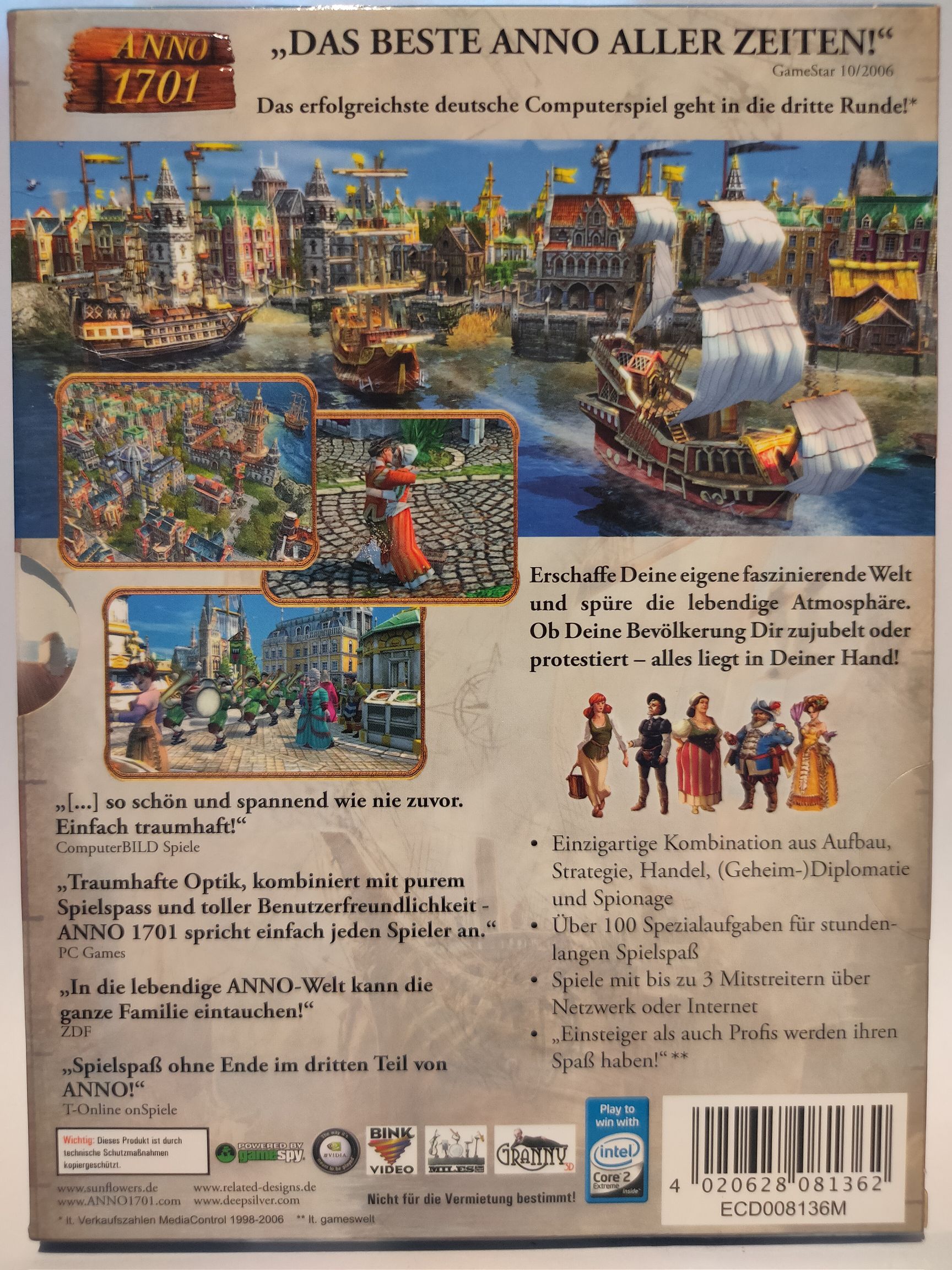 Anno 1701 - PC (Sunflowers Interactive Entertainment Software - 1) video game collectible [Barcode 4020628081362] - Main Image 2