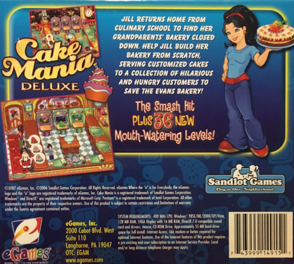 Cake Mania - PC video game collectible [Barcode 743999149151] - Main Image 2