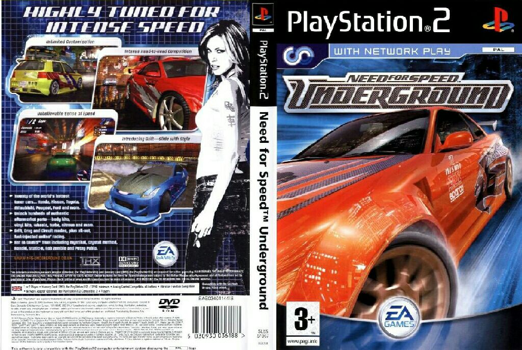 Need For Speed: Underground - Sony PlayStation 2 (PS2) video game collectible [Barcode 5030945040088] - Main Image 1