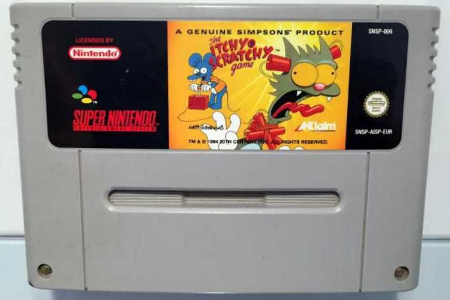 The Itchy & Scratchy Game - Nintendo Super Nintendo Entertainment System (SNES) video game collectible - Main Image 3