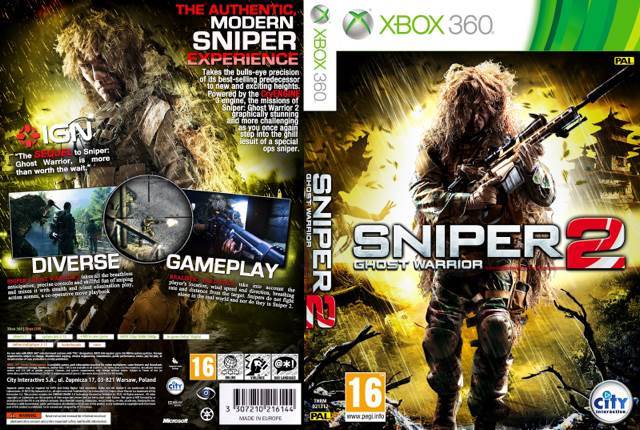 Sniper: Ghost Warrior 2 - Microsoft Xbox 360 (City Interactive - 1) video game collectible [Barcode 816293013036] - Main Image 2
