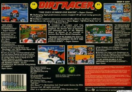 Dirt Racer - Nintendo Super Nintendo Entertainment System (SNES) video game collectible - Main Image 2