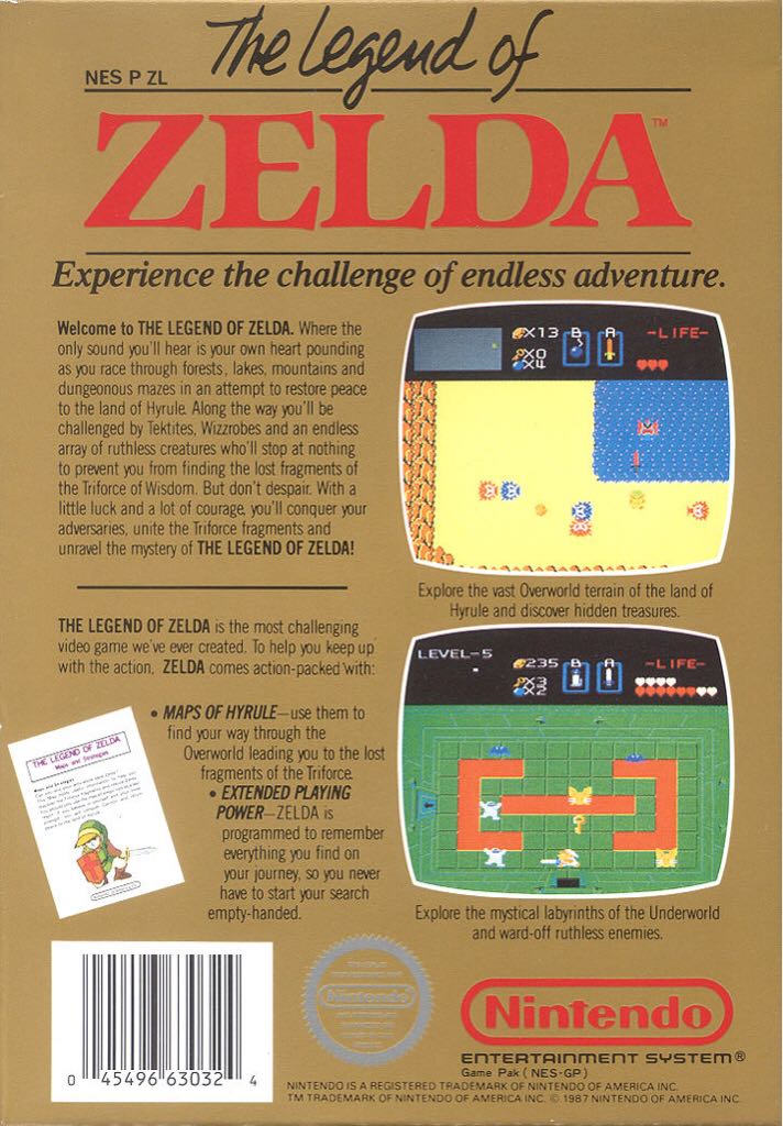 The Legend of Zelda - Nintendo Entertainment System (NES) (Nintendo - 1) video game collectible - Main Image 2