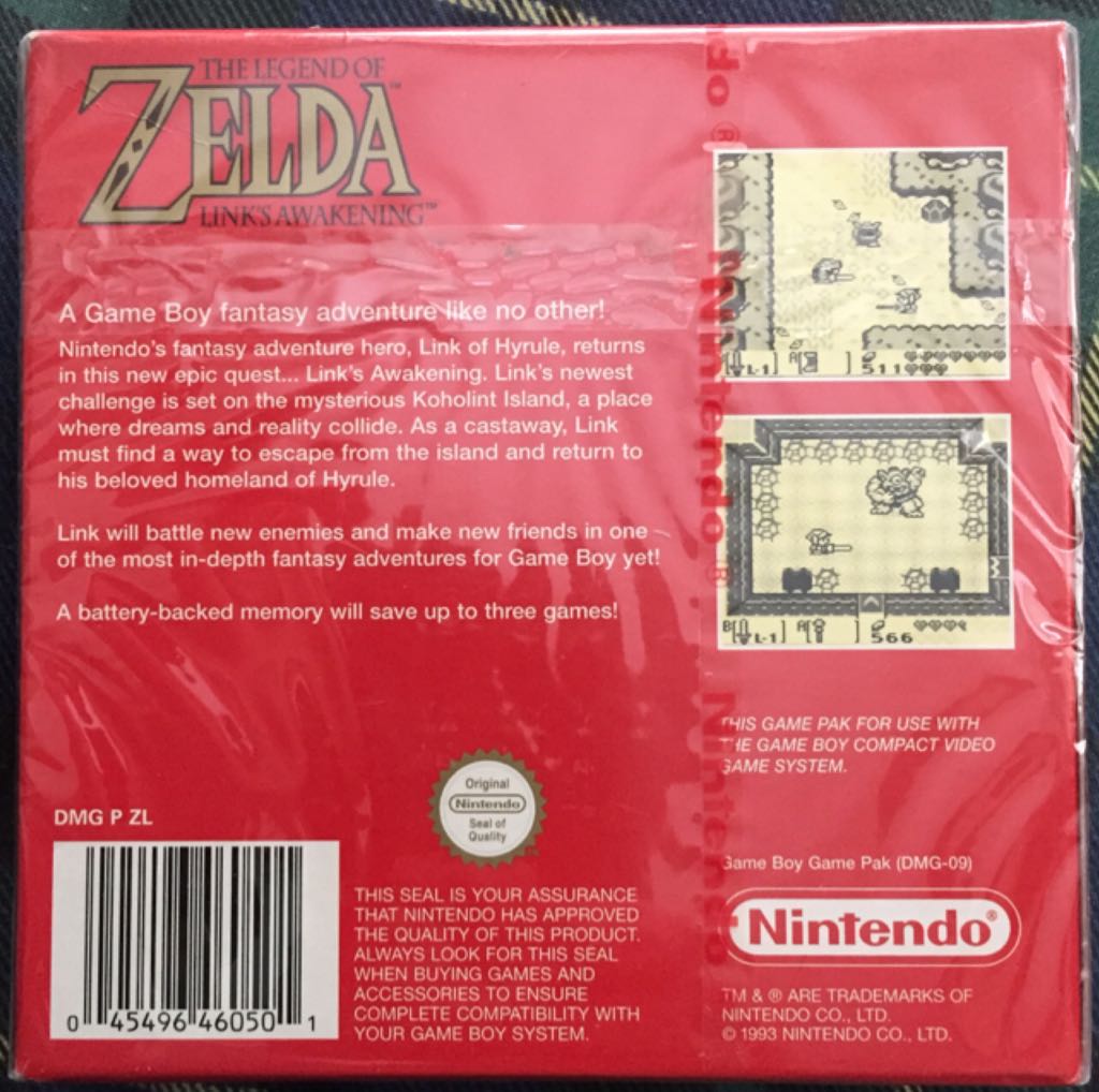 Legend of Zelda, The: Link’s Awakening - Nintendo Game Boy (Nintendo) video game collectible [Barcode 045496460501] - Main Image 2