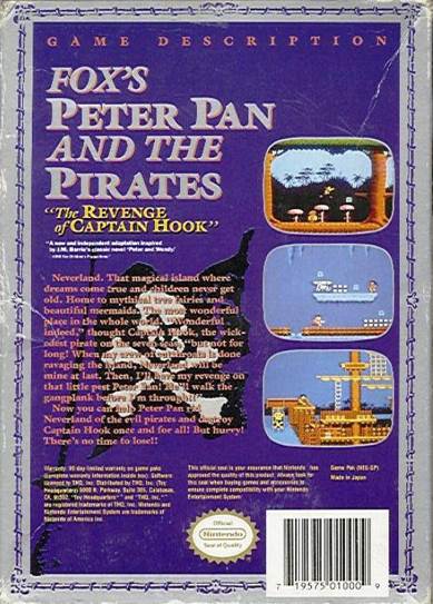 Fox’s Peter Pan And The Pirates - Nintendo Entertainment System (NES) (1) video game collectible - Main Image 2