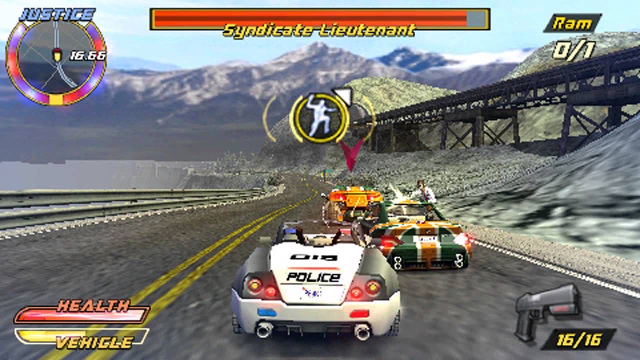 Pursuit Force: Extreme Justice - Sony PlayStation Portable (PSP) (Sony Computer Entertainment - 4) video game collectible [Barcode 711719870326] - Main Image 3