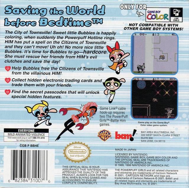The Powerpuff Girls: Battle Him - Nintendo Game Boy (Bam! - 1) video game collectible [Barcode 3307211807662] - Main Image 2