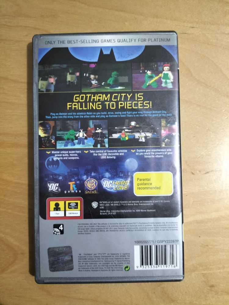 LEGO: Batman - Sony PlayStation Portable (PSP) (WB Games) video game collectible [Barcode 9325336119716] - Main Image 2