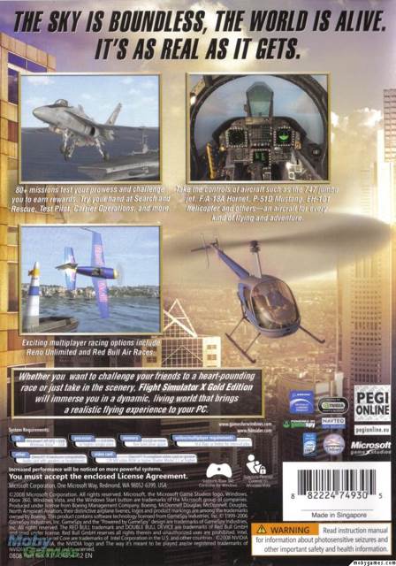 Microsoft Flight Simulator X: Gold Edition - PC (Microsoft Game Studios - 1) video game collectible [Barcode 882224730600] - Main Image 2