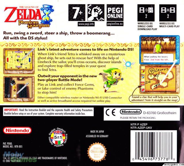 The Legend Of Zelda: Phantom Hourglass - Nintendo DS (Nintendo - 2) video game collectible [Barcode 045496465407] - Main Image 2