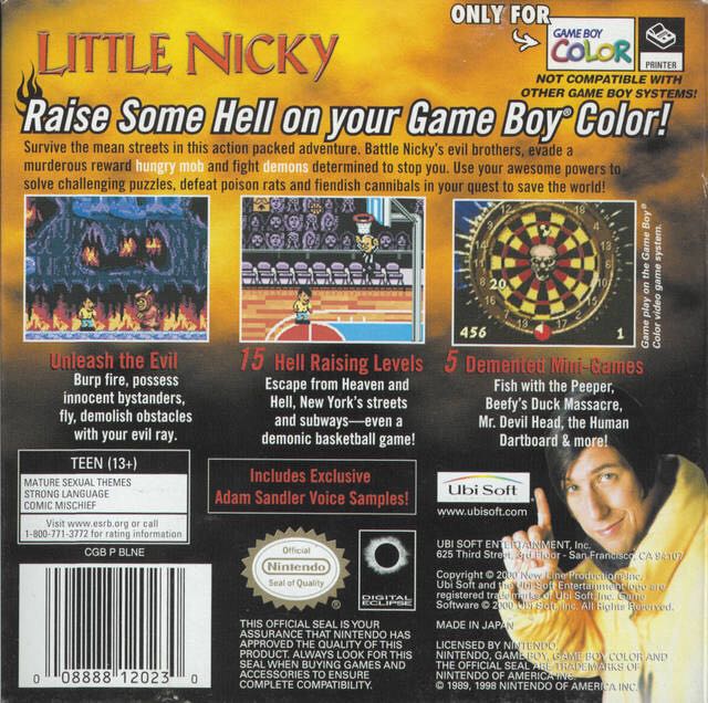 Little Nicky - Nintendo Game Boy Color video game collectible - Main Image 2