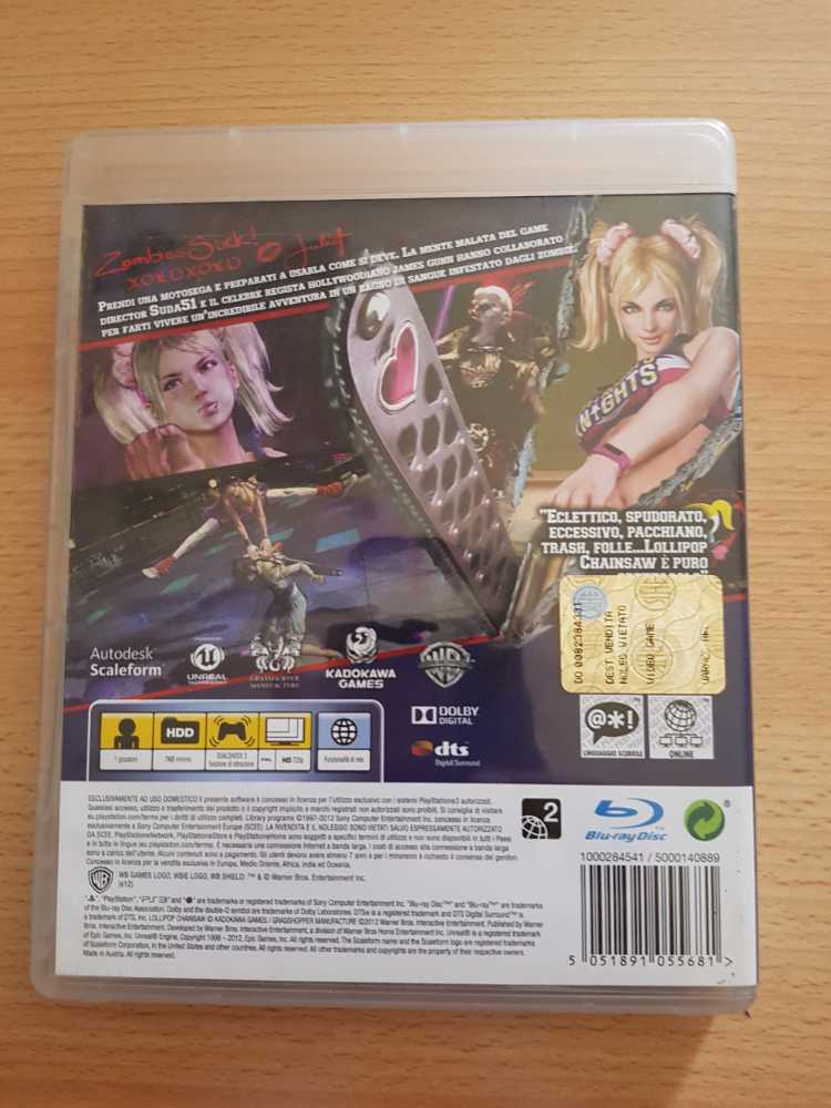 Lollipop Chainsaw - Sony PlayStation 3 (PS3) (Warner Bros Interactive Entertainment - 1) video game collectible [Barcode 5051891055681] - Main Image 2