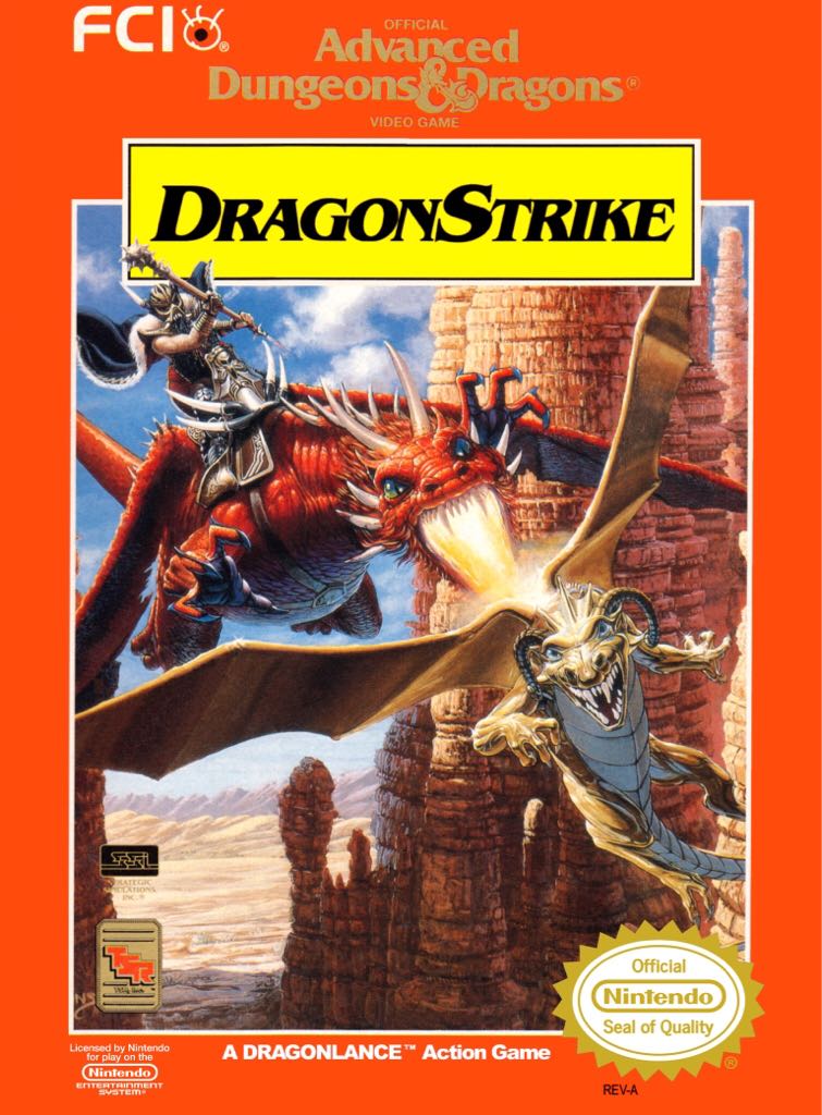 Advanced Dungeons & Dragons: DragonStrike - Nintendo Entertainment System (NES) (Pony Canyon) video game collectible - Main Image 1