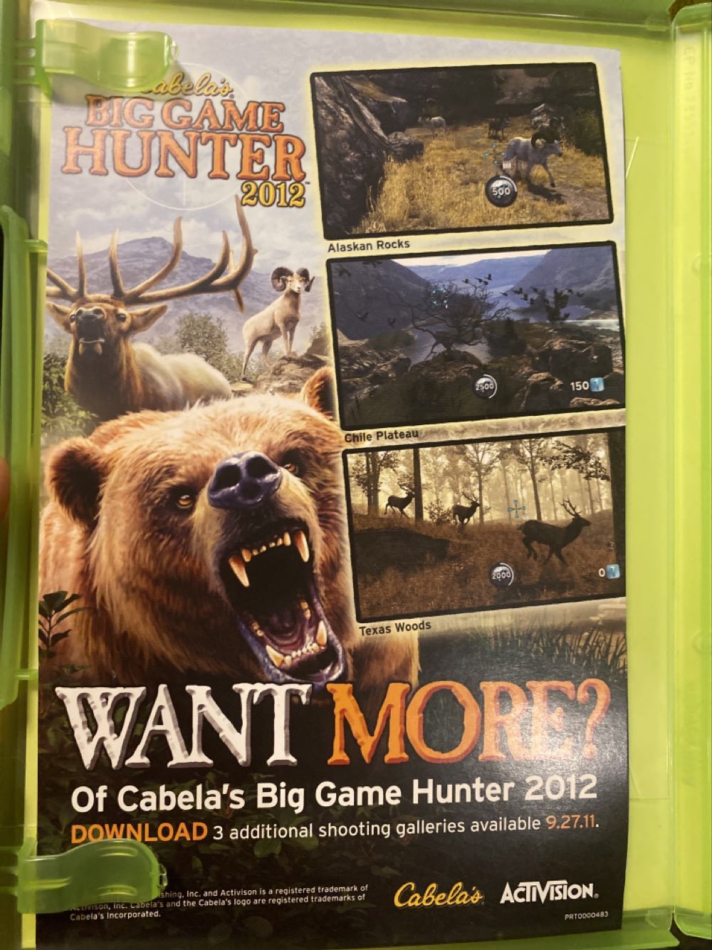 Cabela’s Big Game Hunter 2012 - Microsoft Xbox 360 (Activision - 1) video game collectible [Barcode 047875765665] - Main Image 3