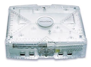 01 Console Xbox Crystal - Microsoft Xbox (Microsoft) video game collectible - Main Image 1