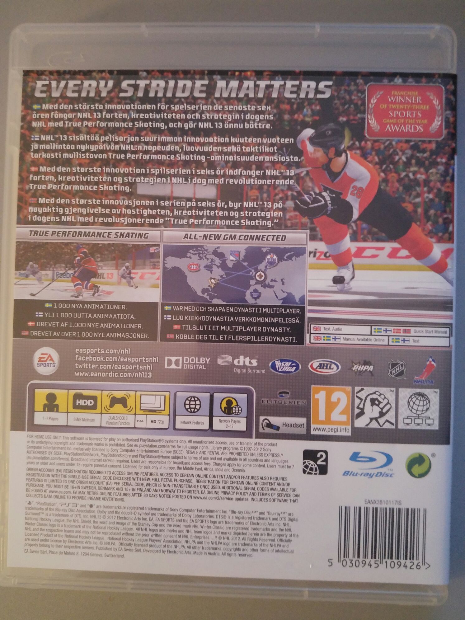 NHL 13 - Sony PlayStation 3 (PS3) (Ea Sports - 1-7) video game collectible [Barcode 5030945109426] - Main Image 2