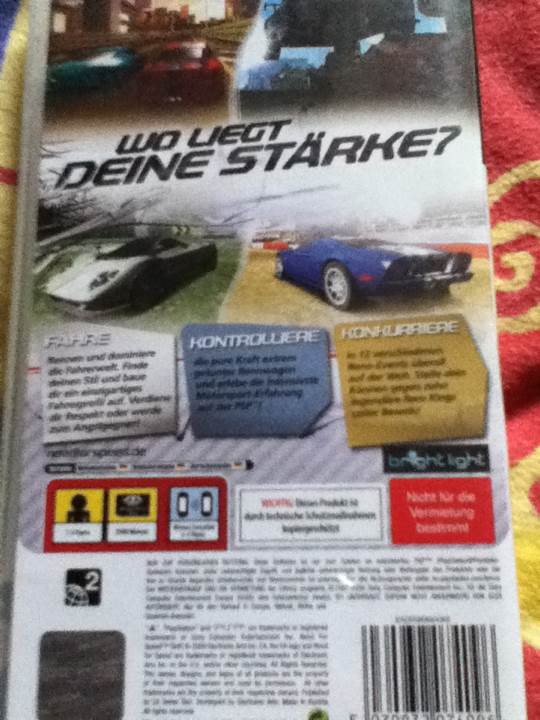 Need for Speed - Shift - Sony PlayStation Portable (PSP) video game collectible [Barcode 5030932074096] - Main Image 2